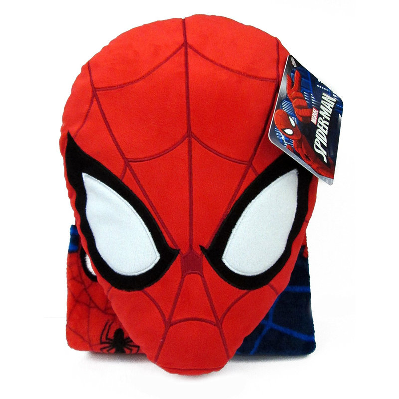 Ensemble de coussins spiderman et de couvertures marvel Nogginz