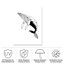 Toile d'extérieur Creations By Carrie D «Chuffy The Star Whale»-87946265
