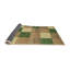 Tapis contemporain vert / pêche-2033403533