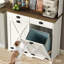 Garde-manger Vintiq H 65 po avec huche et 2 armoires à poubelle inclinables pour la cuisine et la salle à manger (ne pas inclure la poubelle)