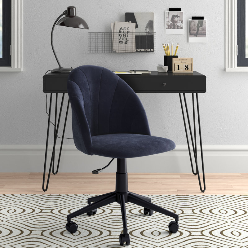Adah Office Chair, Dark Blue