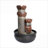 Fountains | 4-Tier Indoor Tabletop Waterfall Fountain with LED Lights, for Home Office Kitchen Decor | Resin | Waterfall