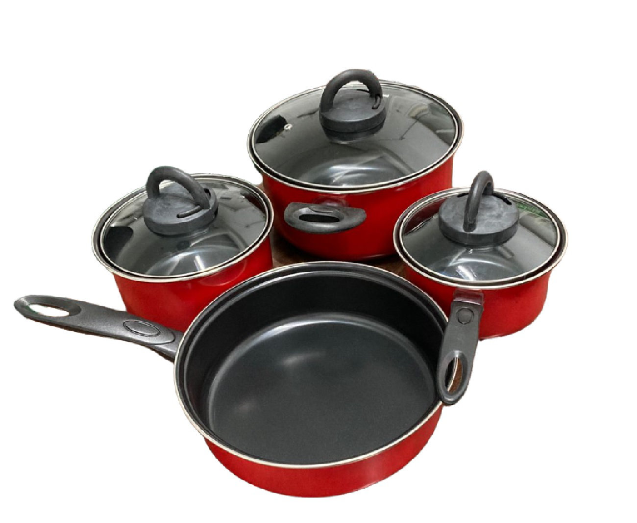Gibson 7 Piece Carbon Steel Nonstick Pots and Pans Cookware Set, Stainless  Steel, 1 Piece - Food 4 Less
