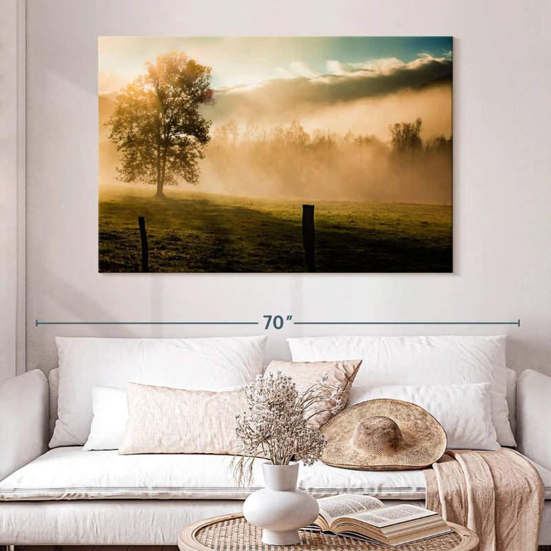 Alvord Mist In Cades Cove, 34" H x 51" W