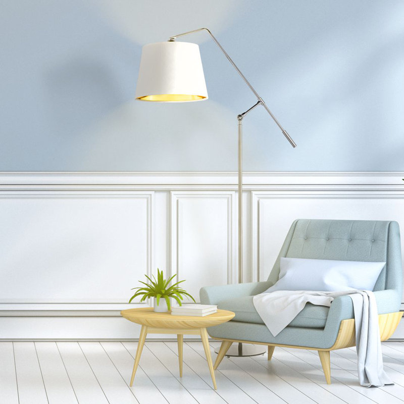 Imajae 170cm Task Floor Lamp, Bottle Green