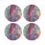 Sous-verres ronds en cuir Paint Brights