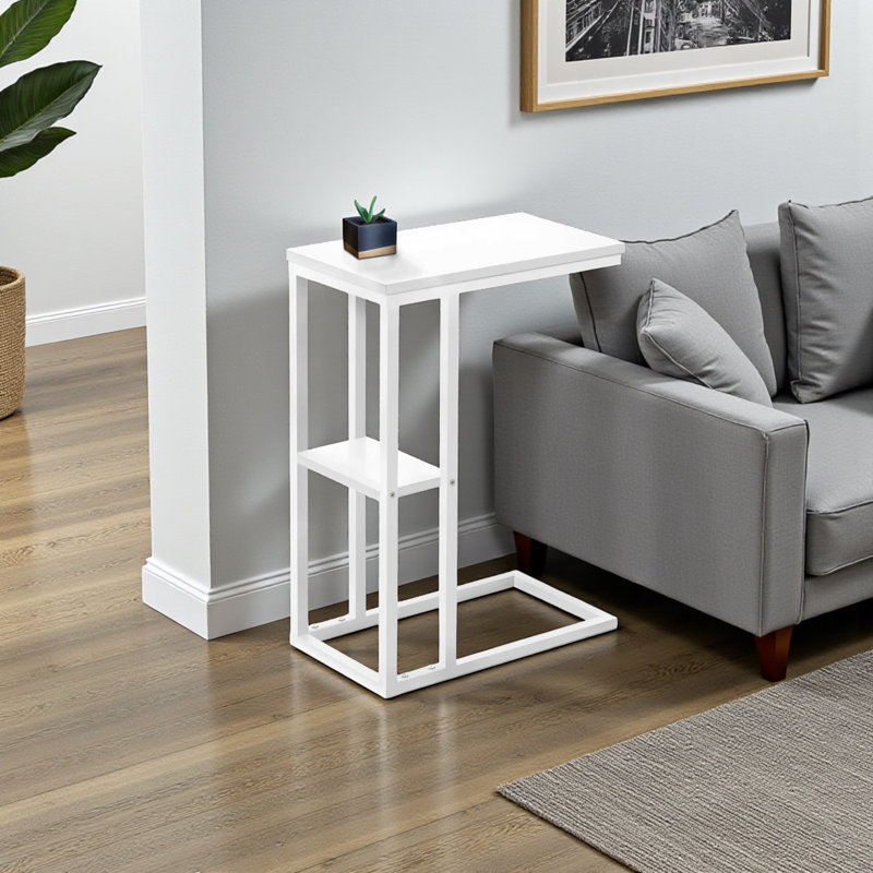 Marcello C-shaped - White Metal