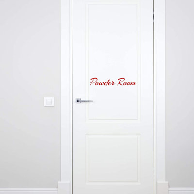 Text & Numbers Non-Wall Damaging Door Decal
