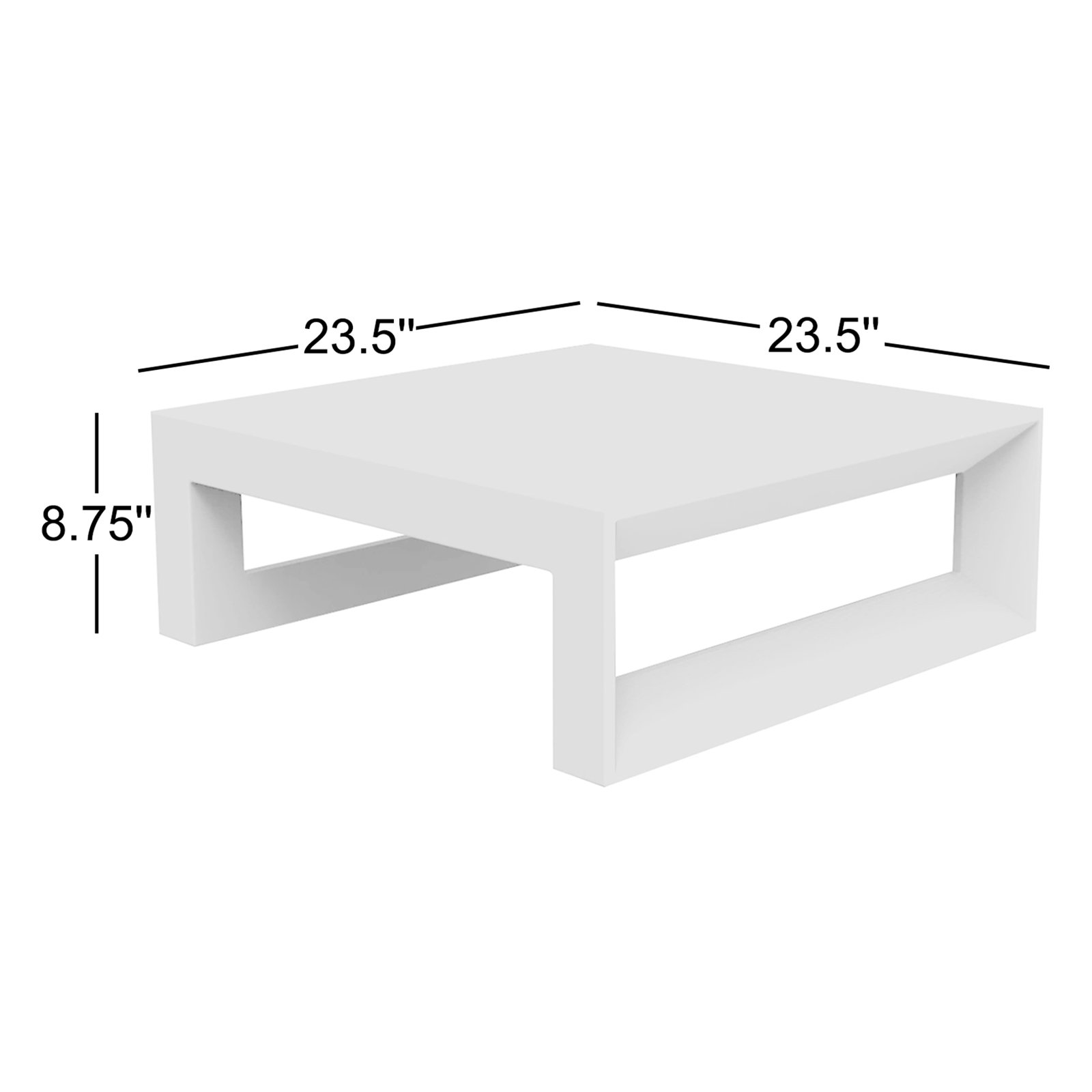 Frame 24" Coffee Table, Steel