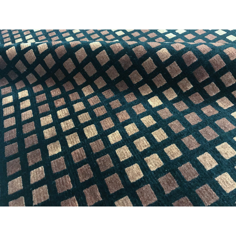 Hand-Knotted High-Quality Black and Brown Area Rug