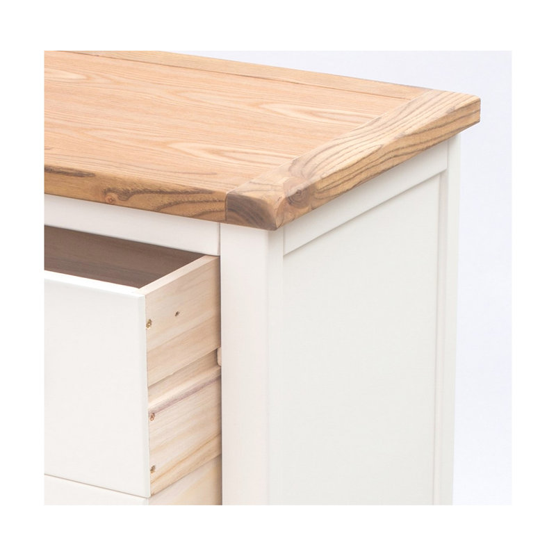 110cm W 6 - Drawer Chest of Drawers, Off White