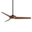Ventilateur de plafond intelligent d'intérieur / extérieur 54 pouces 3 pales avec télécommande et ensemble d'éclairage à DEL à intensité variable inclus-55354969