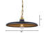 Luminaire suspendu 1 lumière avec abat-jour noir, finition de quincaillerie dorée-1441120304