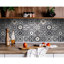 Carreaux amovibles en vinyle noir et gris 8 po x 8 po-781804786-781804773