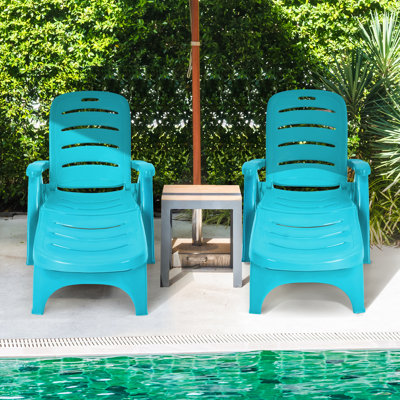 Fauteuil inclinable pliant à 5 positions pour 2 chaises Gackle