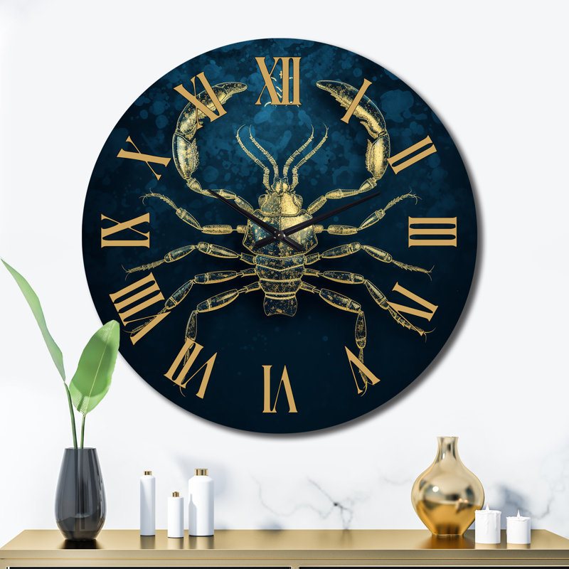 Horloge murale exquise Scorpion, Très grand