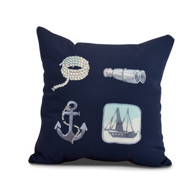Nantucket Outdoor Reversible Throw Pillow