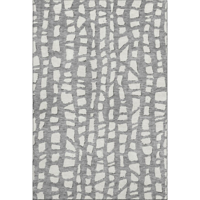Premium Machine Washable Prisco Gray Rug