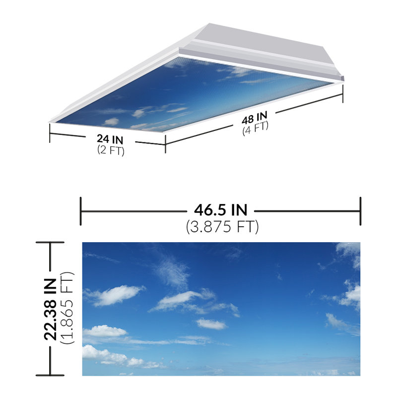 Octo Lights - Fluorescent Light Covers - Flexible Ceiling Light Diffuser Panels - Decorative Clouds - For Classrooms And Offices - 020