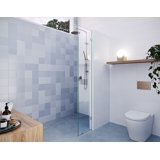 Vela 13 In. X 78 In. Fully Frameless Glass Shower Panel - Single Fixed Panel