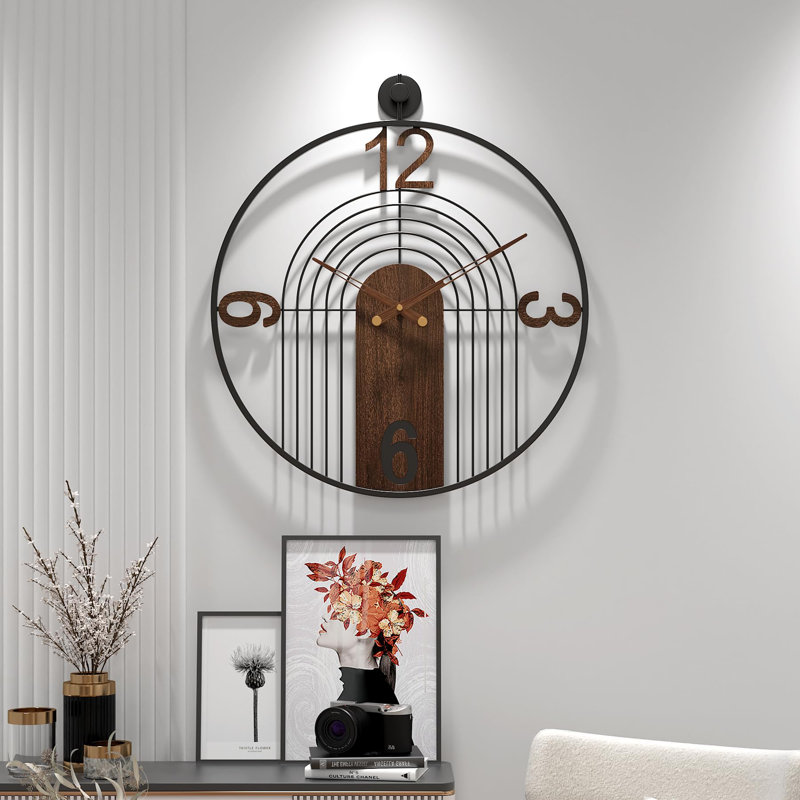 Horloge murale silencieuse Charnea, 22"