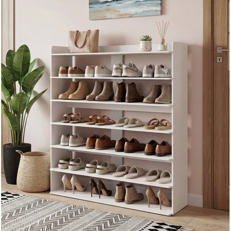 24 Pair Stackable Shoe Rack