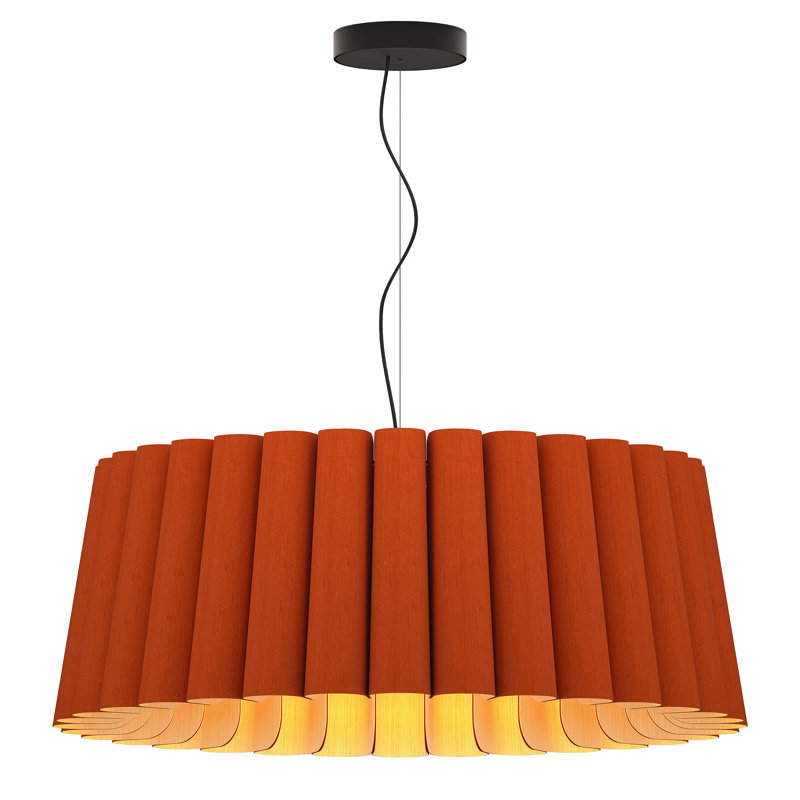 Luminaire suspendu unique à 1 lumière Renata, Terre cuite