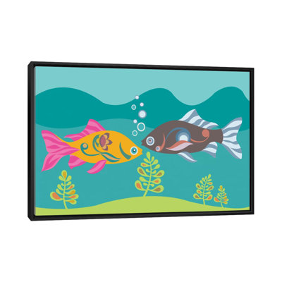 « two fishs », impression sur toile tendue