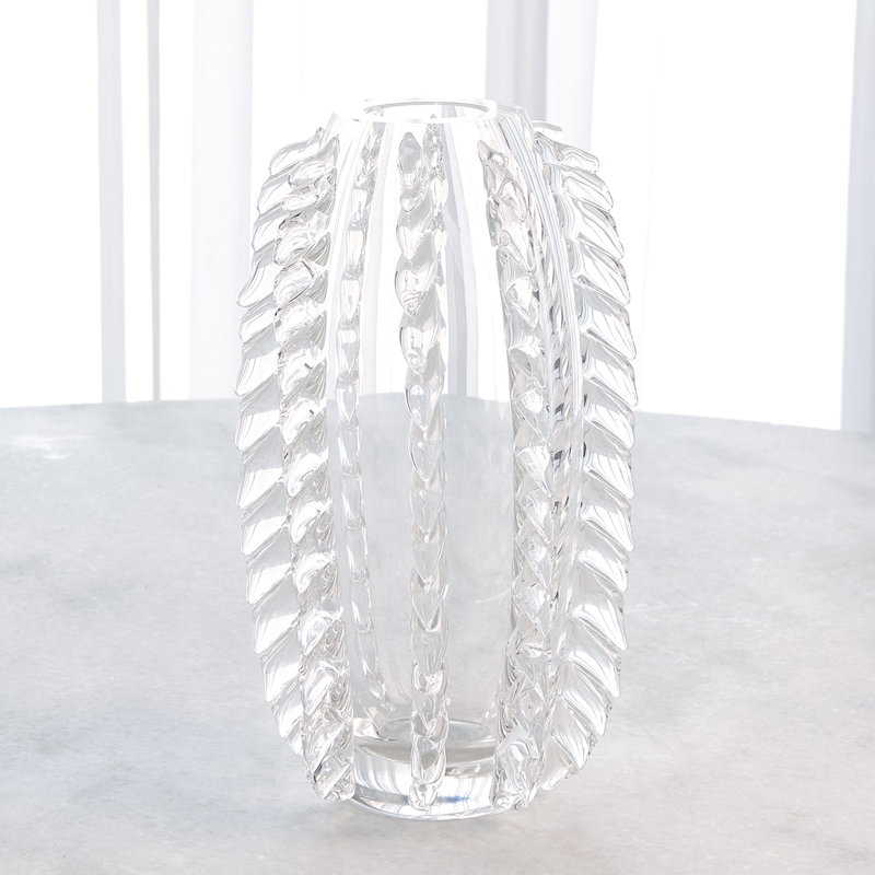 Vase à franges transparent