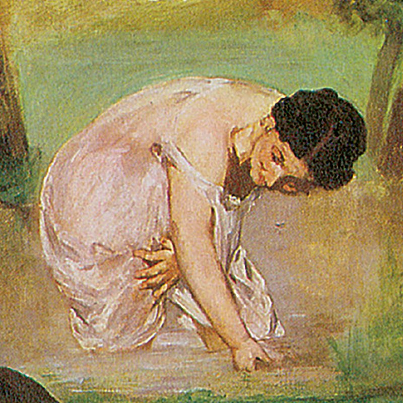" Luncheon On The Grass, 1863 " by Edouard Manet, 13" H x 15" W x 1.125" D