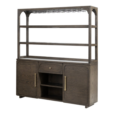 Friley Quartz Stone Top Hutch & Buffet