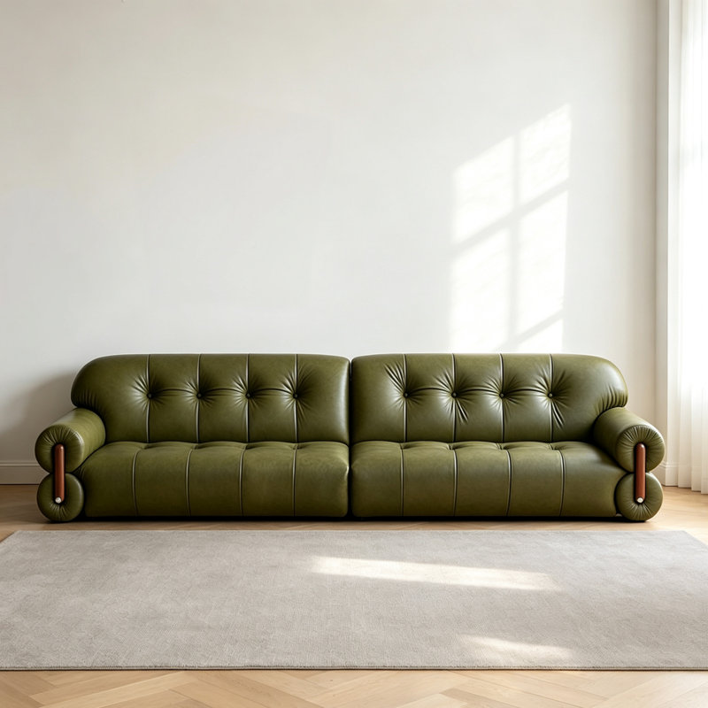 Canapé rétro vert, L 110,24 po