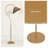 Catia 65” Arched Dimmable Rattan Floor Lamp-1082881887