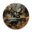 Horloge murale en bois massif Rockmart-1756325554