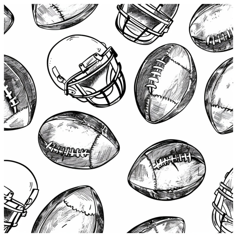 Tapisserie murale Football - Décoration murale sport, H 51 po x l 60 po avec 4 œillets
