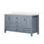 Meuble-lavabo double avec comptoir en quartz