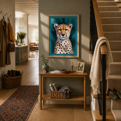 Cheetah's Calm Gaze Modern - Print