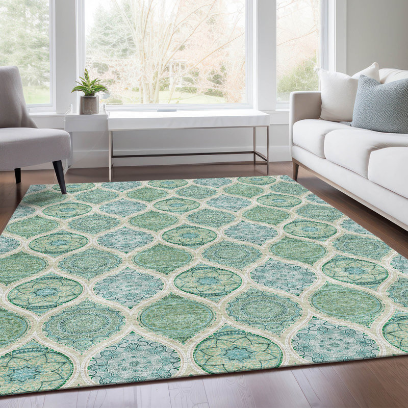 Tapis sauge de qualité supérieure Prisco, Rectangulaire 8 pi x 10 pi