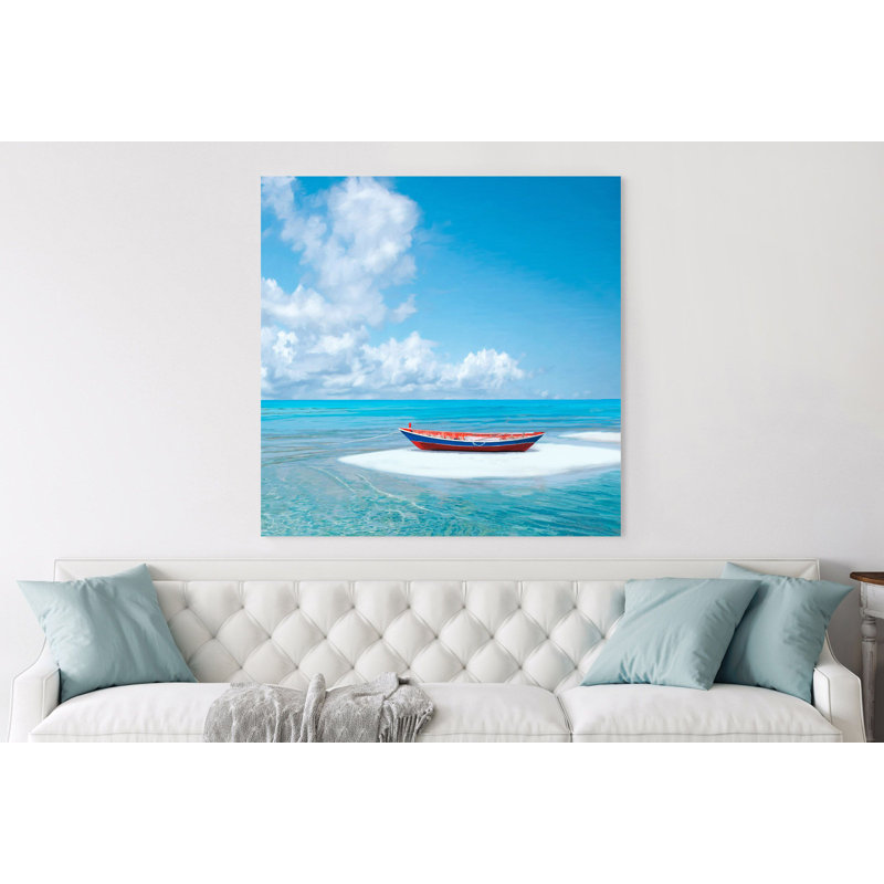 Boat On The Shore by Dario Marzi - Wrapped Canvas Print, 70cm H x 70cm W