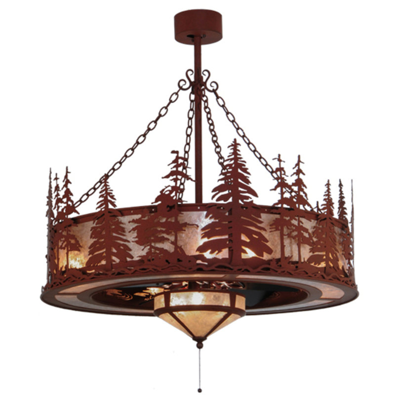Tall Pines Downrod Ceiling Fan