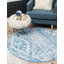 Tapis bleu clair Leanora Southwestern-31453858