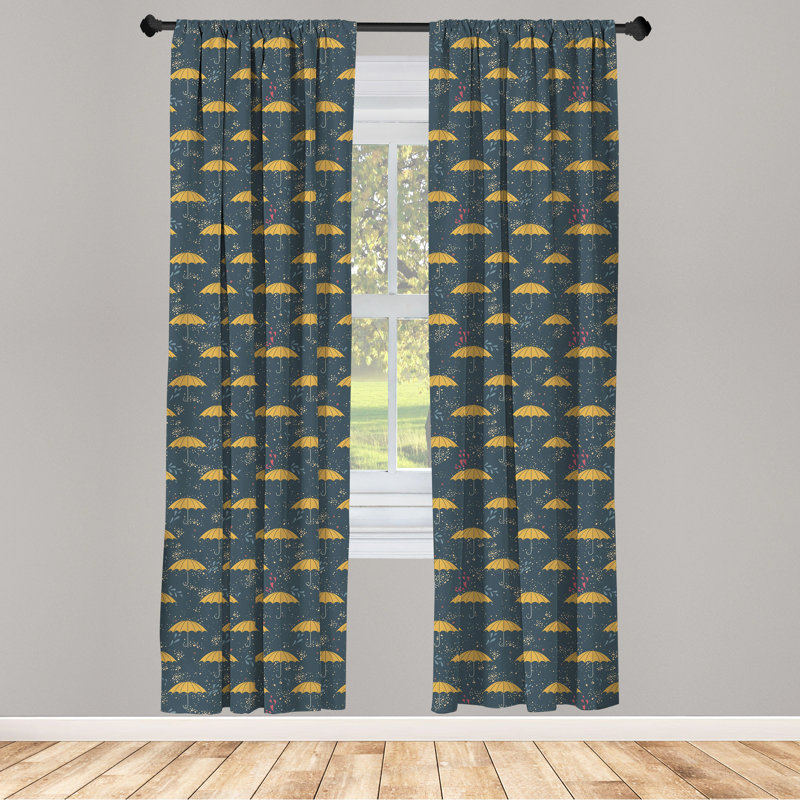 Rain Semi-Sheer Rod Pocket Sliding Panel, 28" x 95"