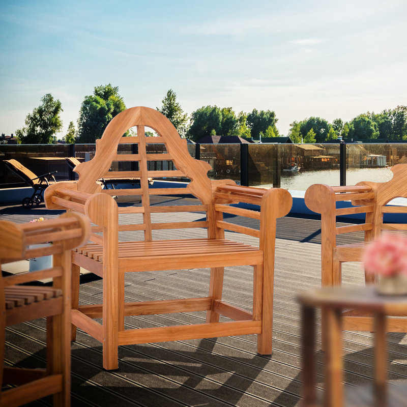 Passarelli Outdoor Teak Dining Armchair