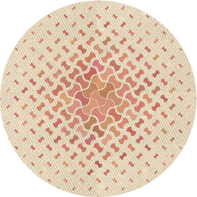 Tapis brun en laine