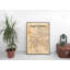 Fort Worth City Map - No Frame Print-1728310648