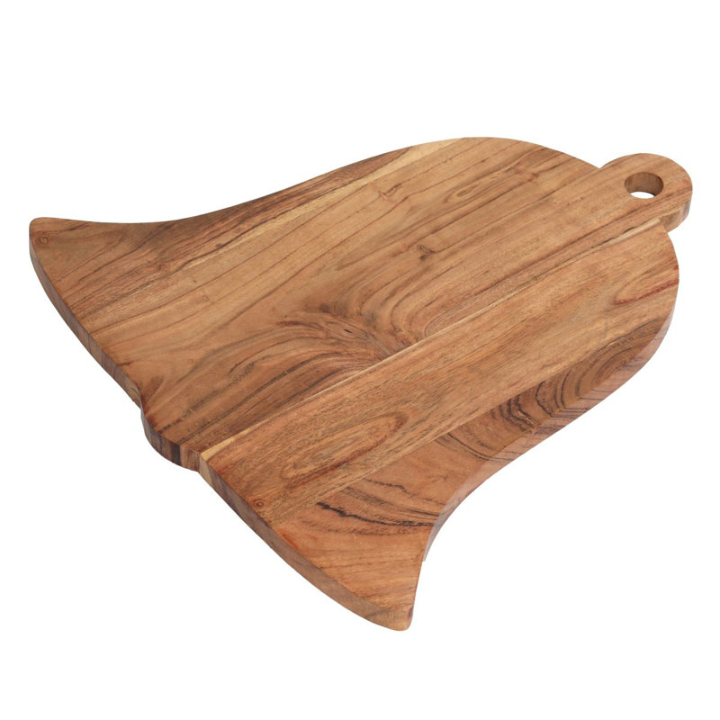 Planche à découper en bois avec plateau de service et spatule