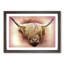 Head of a Highland Cow in Abstract by Adam BG - Picture Frame Painting Print-55738058-55738057