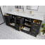 84 po Boston X P 22 po Meuble-lavabo double en fer forgé