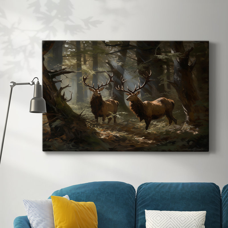 Animaux, série de paysages, H 12 po x l 18 po