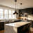 Bekbele 1 - Light Dome Industrial Kitchen Pendant Lights, Adjustable Farmhouse Chandelier with Metal Dome Shade for Kitchen Island Dinning Room-12.59"W x 69.88"H-457498388-457498475